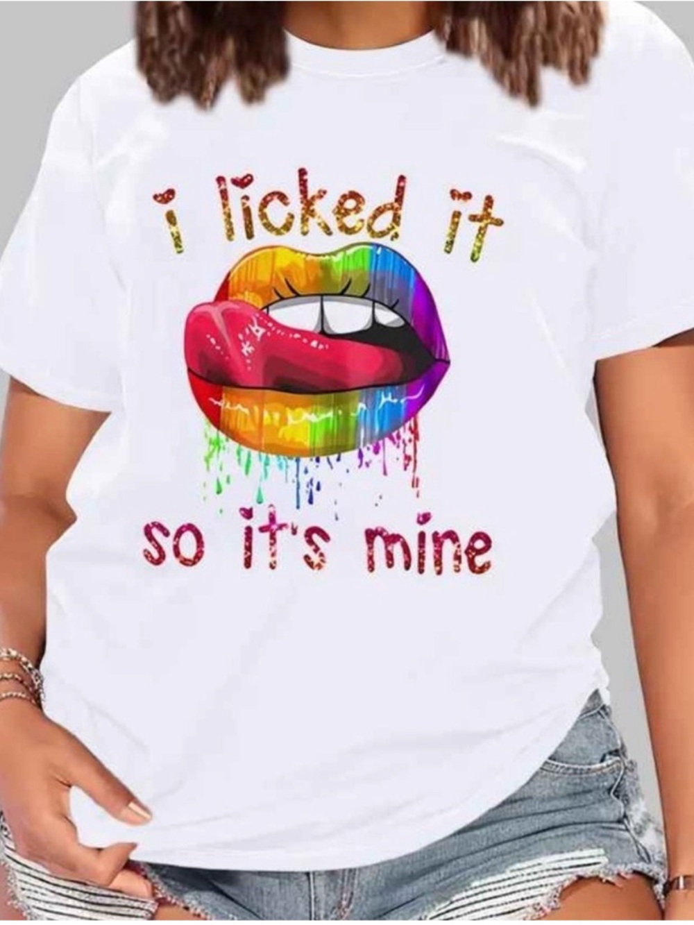 Graphic Tee "I licked it so it's mine" 🆕 - Picture 2 of 5